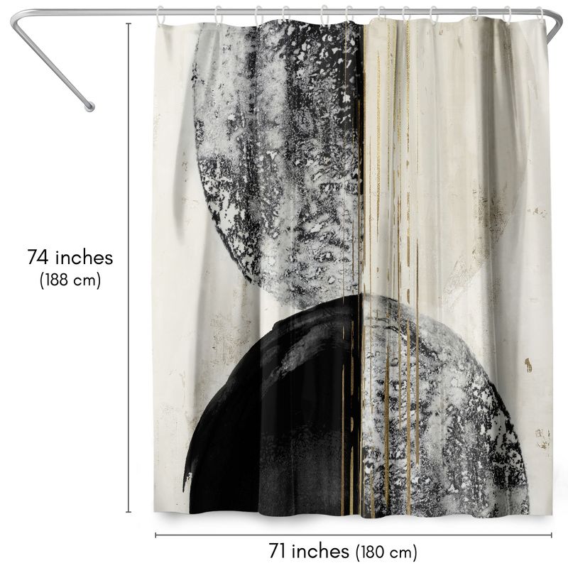 Americanflat 71" x 74" Shower Curtain Style 13 by PI Creative Art - Available in Variety of Styles, 3 of 10
