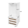 LIVAREEmlen Wardrobe with 3 Drawers High Wardrobe Armoire With Rattan For Living Room, Bedroom Organizer - 3 of 4
