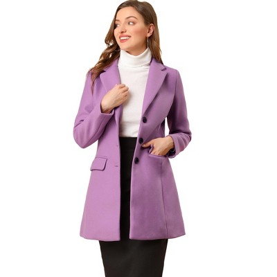 Lavender Coat Cashmere Coat Women Lilac Violet Woman Coat 