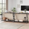 Sofa Tables – Slim Long Console Table for Behind Couch, 2-Tier Industrial Design Entryway Console Table for Living Room, Hallway, and Foyer - 2 of 4