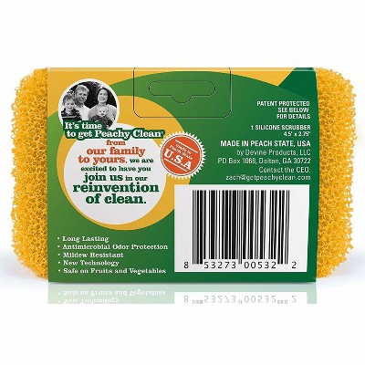 Peachy Clean Fruit & Vegetable Silicone Cleaning Scrubber Sponge