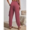 High Waisted Jogger Pants Loose Hiking Joggers for Women Casual Lightweight Tapered Cargo Pants with Pockets - 2 of 4