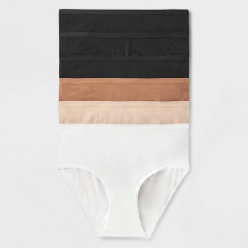 Women's 6pk Hipster Underwear - Auden™ Solid Mix 4x : Target