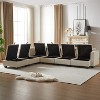 113.5'' Modular Sectional Corduroy Sofa, Sectional Couches for Living Room U-Shaped Sectional Couch with Storage Ottoman - 4 of 4