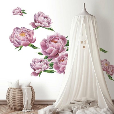 Lisa Audit Garden Flowers Peel And Stick Giant Wall Decal - Roommates :  Target