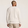 Lands' End Men's Cotton Blend Aran Cable Crew Neck Sweater - 2 of 4