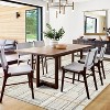 Washable Thin Indoor Rug, Modern Interwoven Lines, Low Pile, Stain-Resistant, Non-Slip for Living Room, Bedroom, Kitchen - 3 of 4
