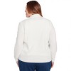 Alfred Dunner Women's Zip-Front Chenille Collared Cardigan - 2 of 4