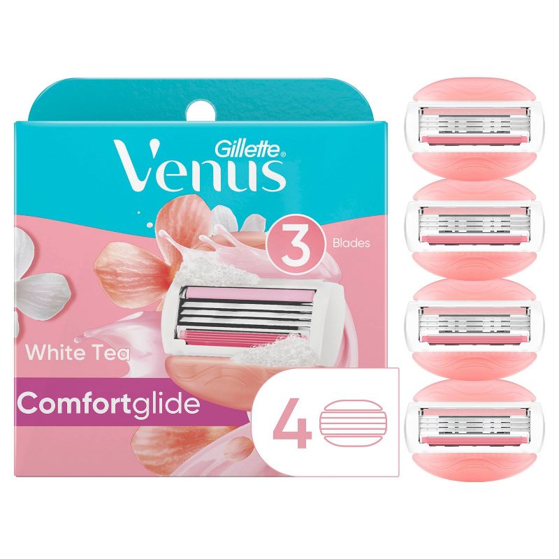 Venus Comfortglide White Tea Women&#39;s Razor Blade Refills - 4ct, 1 of 11