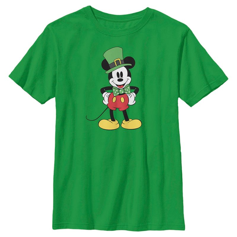 Boy's Disney Mickey Dressed Up for St. Patrick's T-Shirt, 1 of 5