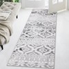 Machine Washable Area Rugs Ultra Thin Boho Vintage Geometric Throw Rugs Non Slip Foldable Floor Cover Stain Resistant Indoor Carpet - 3 of 4