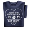 Collections Etc The Road To My Heart Is Paved With Paw Prints Short Sleeve Graphic Tee - 3 of 4