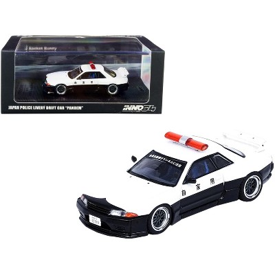 Nissan Skyline GT-R (R32) (RHD) Japan Police Livery Drift Car "Pandem" Rocket Bunny 1/64 Diecast Model Car by Inno Models