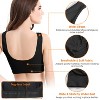 NPolar"3-Pack Seamless Wire-Free Sport Bras for Women – Light Support for Yoga, Fitness, and Sleep"Black - 3 of 4