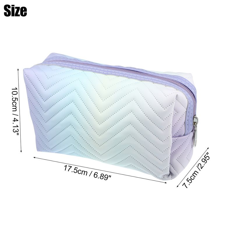 Unique Bargains Travel Makeup Bag Portable Toiletry Bag Small Cosmetic Organizer Gradient, 4 of 7