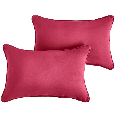 16.5x16.5 Floral Mania 2pc Square Outdoor Throw Pillow Set Pink - Pillow  Perfect : Target