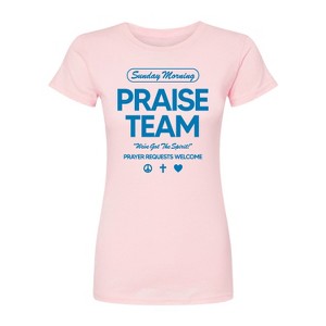 Women's - Instant Message - Sunday Morning Praise Team Fitted Graphic T-Shirt - 1 of 2