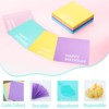 Hachikiko Colorful Happy Birthday Napkins,4-Multicolor Makaron Cocktail Napkins Yellow Pink Purple Blue Paper Napkins - 4 of 4