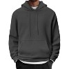 COOFANDY Mens Hoodie Long Sleeve Casual Pullover Hooded Sweatshirt Fashion Drawstring Hoodies with Pocket Black XXL - 2 of 4