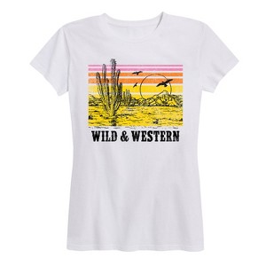 Women's - Country Casuals - Wild And Western Short Sleeve Graphic T-Shirt - 1 of 4