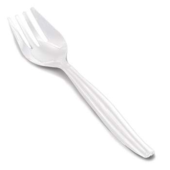 Smarty Had A Party Clear Disposable Plastic Serving Forks (150 Forks)