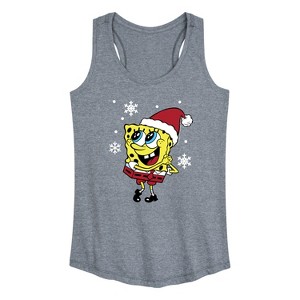 Women's - SpongeBob SquarePants - Dear Santa Graphic Racerback Tank - 1 of 4