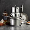 Tramontina Gourmet Tri-ply Clad Induction-ready Stainless Steel 8 Pc  Cookware Set : Target