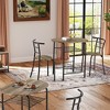 EROMMY Dining Table Set– Featuring a Stylish Faux Marble or Wood Grain Table with Modern Chairs - 2 of 4