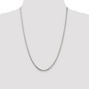 Black Bow Jewelry 2.5mm Sterling Silver Diamond Cut Solid Octagonal Box Chain Necklace - 2 of 4