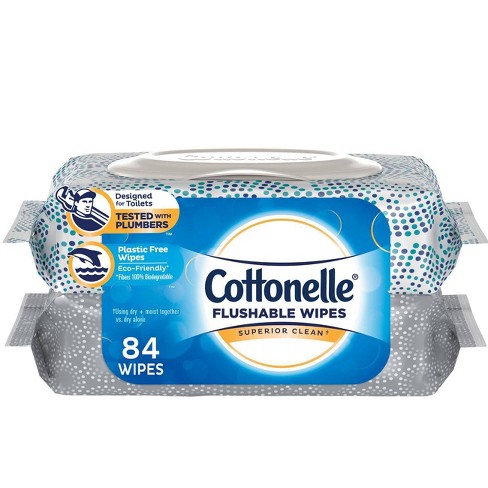 wipes cottonelle flushable refill 84ct 2pk fresh care target