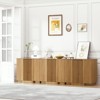 Brafabhome Curved Buffet Cabinet with Storage, Accent Sideboard Credenza with Fluted Door and Adjustable Shelves, Modern Living Room Media Console - 3 of 4