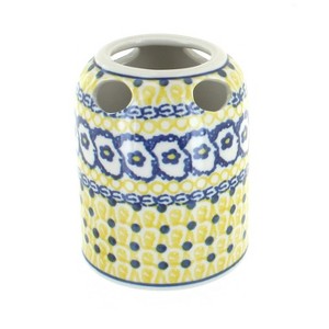Blue Rose Polish Pottery 575 Ceramika Artystyczna Toothbrush Holder - 1 of 1