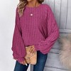 Clearlove Womens Sweater Pullover Casual Long Sleeve Crewneck Pullover Knit Sweater for Women - 4 of 4