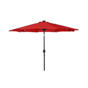 WestinTrends 9 Ft Outdoor Patio Solar LED Market Table Umbrella - 1 of 4