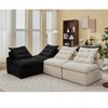 TIRAMISUBEST 39 inch Compression Sofa 2/4/6 Seats Chenille Foldable Floor Bed Fixed Frame Single Seater Boneless Modular Living Room Bedroom - 3 of 4