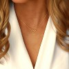 Gold Symbol Necklace for Women, 14K Gold Plated Infinity Star Evil Eye & Cross - 2 of 4