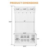 Garvee 5-in-1 Entryway Furniture with Storage Cabinet and Top Shelf-8 Shoe Storage Cube and 6 Hanging Hooks Coat Rack - 3 of 4