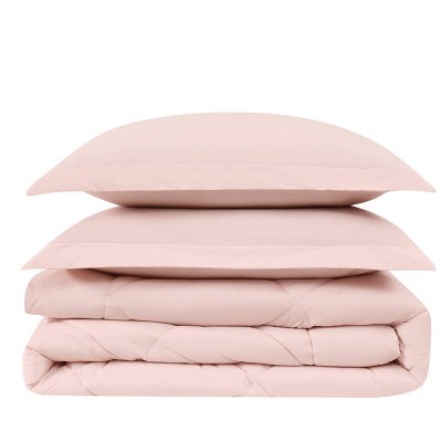 Blush Twin Cotton Down Alternative Comforter Set