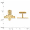Black Bow Jewelry 14k Yellow Gold Plated Sterling Silver Vegas Golden Knights NHL Cuff Links - 2 of 3