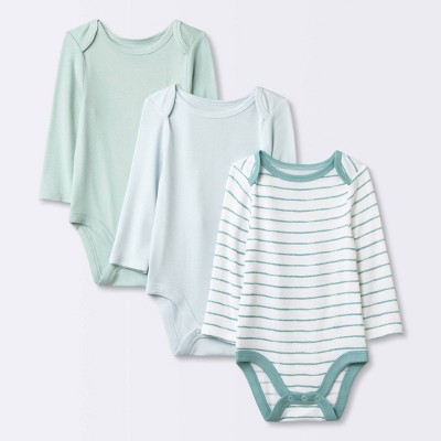 Image of Baby Boys' 3pk Modal Bodysuit - Cloud Island™ Blue 0-3M