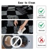 LOVEVOOK 5x7ft Checkered Area Rugs for Living Room, Bedroom, Soft Shaggy Black and Grey Rugs Kids Room, Non-Slip Fuzzy Carpet Indoor - 4 of 4