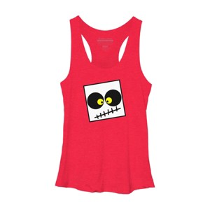Women's Design By Humans Square Skull By LonaMisa Racerback Tank Top - 1 of 3