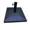 Okak 8.8 FT Outdoor Patio Umbrella with Push Button Tilt and Resin Square Base Market Table Umbrella with Crank Lift for Pool Deck Garden - 4 of 4