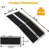 Wheelchair Ramp, Portable Access Ramp with Textured Surface, Reflective Edges & Carry Handle, Folding Mobility Ramps for Threshold, Steps, Curbs - 3 of 4