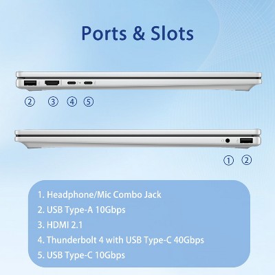 HP OmniBook 7 16t-au000 16" FHD+ Touch 2-in-1, Core Ultra 7 258V, Arc 140V, 32GB, 1TB SSD, Wi-Fi 7, Win11 Home, Silver