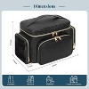 Portable Travel Makeup Bag Organizer With Makeup Brush Compartment and Two Side Pockets - 2 of 4