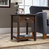 County Line Nightstand With Drawer And Storage Shelf Rum Walnut Sauder Target