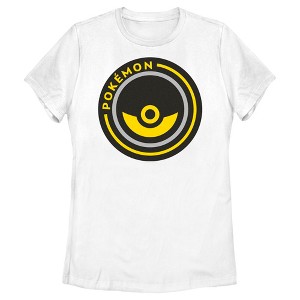 Women's Pokemon Pokeball Circle Badge T-Shirt - 1 of 4