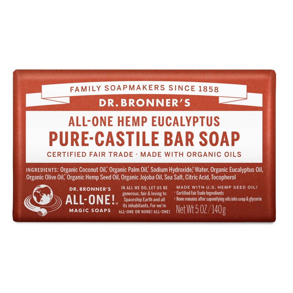 Photos - Shower Gel Dr. Bronner's Bar Soap Eucalyptus - 5oz