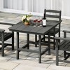 WestinTrends Ashore Outdoor HDPE 36" Square Patio Dining Table with Umbrella Hole - 2 of 4